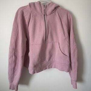 Lululemon Scuba Oversized Half-Zip Hoodie- Pink Peony